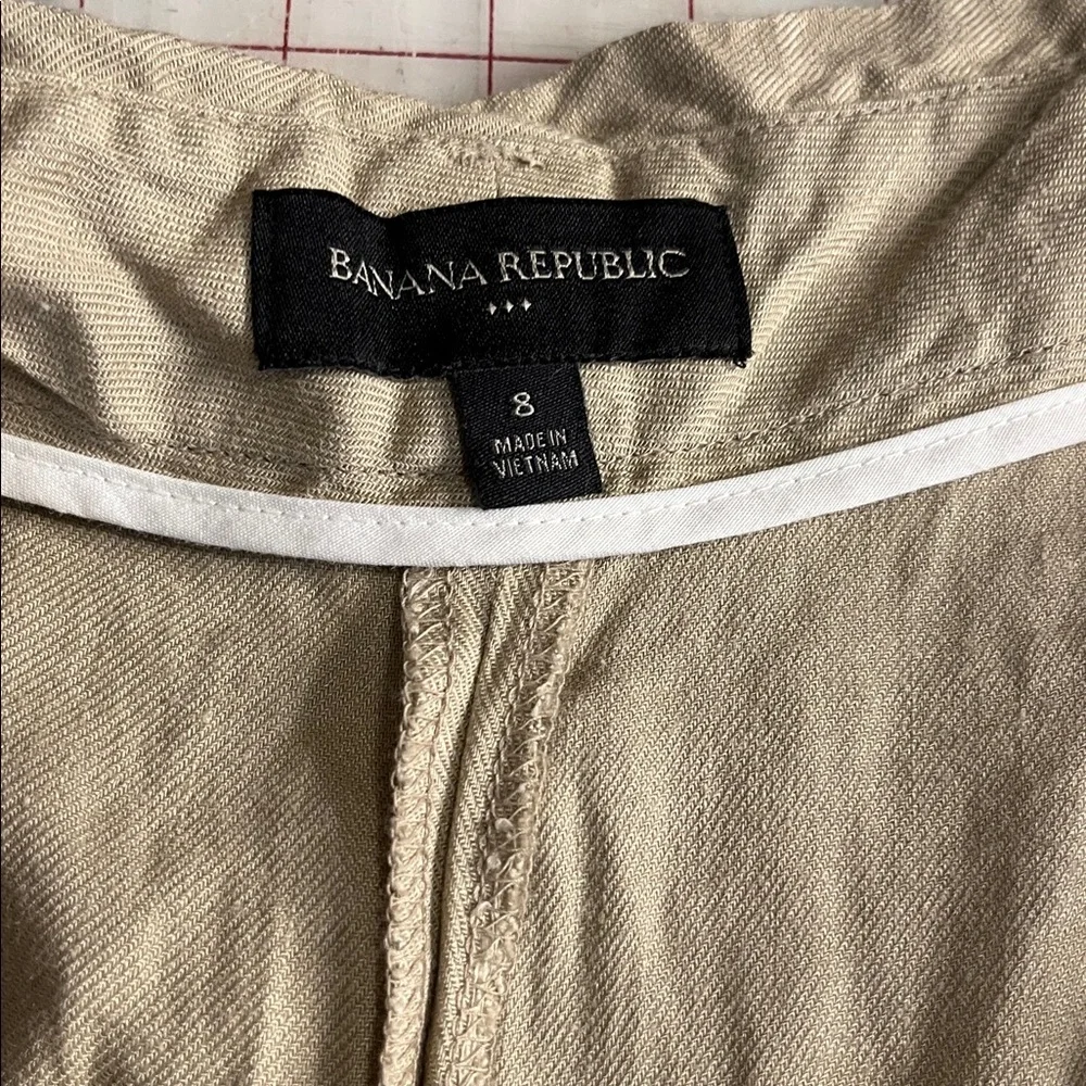 Banana Republic linen blend wide leg crops - Picture 3 of 4